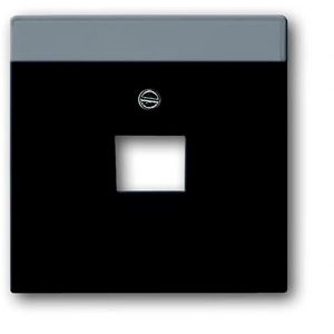 Centraalplaat voor datadoos 1 x RJ45 f-matzwart