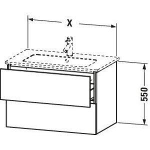 L-cube Wt+onderkast afm.1020x481 Noten mat