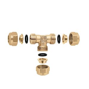 Mechanische T-koppeling 10mm sanitair