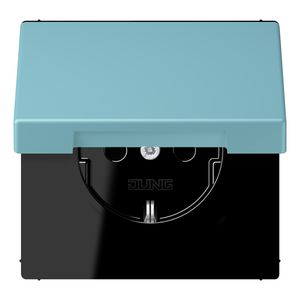 Wandcontactdoos met R/A klapdeksel slagvast LC32032