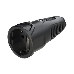 Koppelcontactstop randaarde Taurus2 zwa/zwa volrubber VVE=20