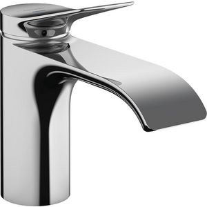 Vivenis 80 fonteinkraan 1-hendel sprong 133mm chroom met aansluitslang 3/8"
