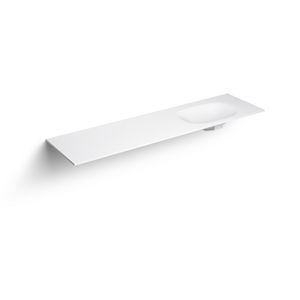 Wastafelblad enkele waskom 1800mm comp. 31 aluite Hammock