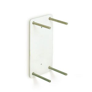 Contraplaat v. opklapbare beugel RVS gecoat wit