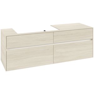 Wastafelonderkast Collaro 1600x548x500mm White Oak C026B0AA