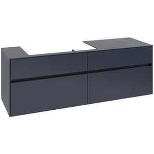 Wastafelonderkast Collaro 1600x548x500mm Marine Blue C02600VQ