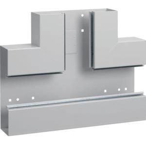 T-stuk staal voor goot BRS 65x210mm lichtgrijs