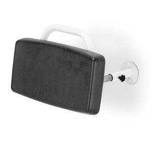 Rugleuning muur verstelbaar 195-250mm RVS gecoat wit