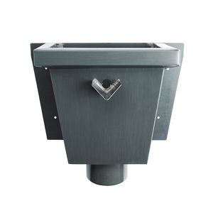 Vergaarbak vierkant model (junior) 80mm graphite-grey