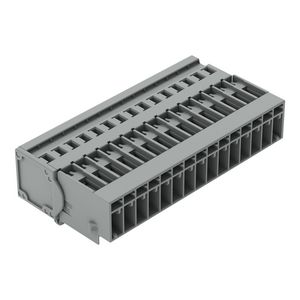 1-draads male steker CAGE CLAMP 4mm² grijs VVE=20