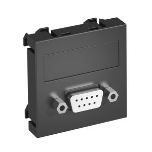 Draagplaat D-Sub9 connector schroefaansl. 45x45mm 6104637