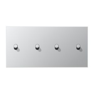 Afdekking LS1912 alu.hor.2+2 hevel cylinder