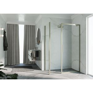 Kuadra 2 f 101 ver.101-103cm helder glas rvs-look