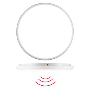 Rond armatuur 300mm 3C 360gr. Plafond- of muurmo. wit IP20 1
