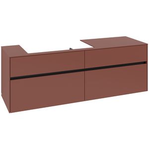 Wastafelonderkast Collaro 1600x548x500mm Wine Red C02600AH