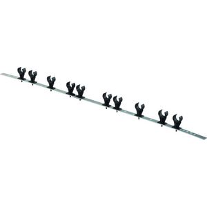 Sport dubbele leidinghouder staal 25mm c/c100mm 0 975m Steel