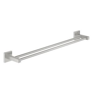 Start Cube Dubbele Handdoekhouder 600mm Supersteel