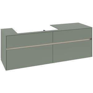 Wastafelonderkast Collaro 1600x548x500mm Soft Green C02600AF