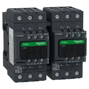 Omkeercontactor 3P 80A AC-3 <440V 48-130V AC Green