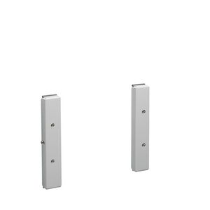 Hoogteverstelplaten tbv douchezitting zonder rugleuning RVS/wit bereik 150mm