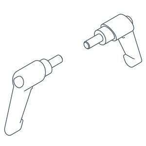 Set a 2st. verstelbare spangrepen tbv 2215.101