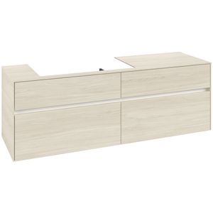 Wastafelonderkast Collaro 1600x548x500mm White Oak C02600AA