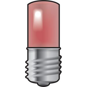 E10-lamp met rode led drukknoppen 6A/signaalapparaten