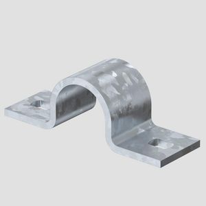 Bevestigingsklem met twee voetjes 19mm staal verzinkt VVE=50