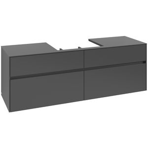 Wastafelonderkast Collaro 1600x548x500mm Graphite C025B0VR