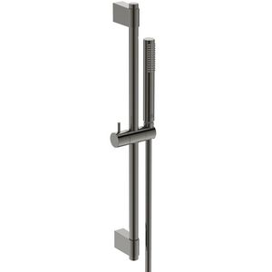 glijstangcomb 60cm 1 straalsoort staafhanddouche magnetic grey (grijs) A