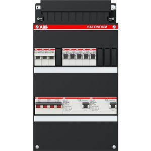 Installatiekast 5x achter 2x 30mA + K + HS 3-f