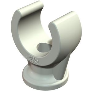 Sokkel-klembeugel 10mm Polypropyleen lichtgrijs RAL7035