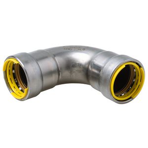 Bochtkoppeling 90gr. POWERPRESS Gas dikwandig C9408G pers x pers 3/4"