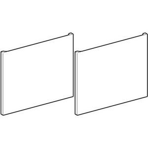 Ladefr.set onderk/wast smal 2st eik folie struct wast130cm