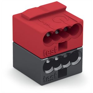 4-draads busklem 0,8mm donkergrijs/rood 243-211 VVE=50