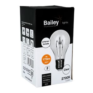 LED-lamp A60 SPIRALED Safe E27 2W (18W) 175lm 827 PC helder