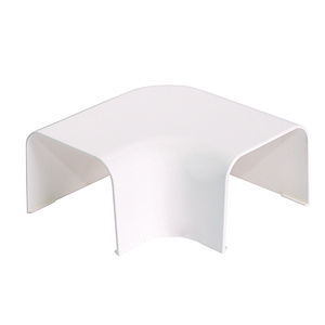 Verticaal hoekstuk AC-kanaal 90gr. 125x75 WIT RAL9010