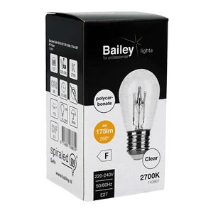 LED-lamp ST45 SPIRALED Safe E27 2W (18W) 175lm 827 PC helder