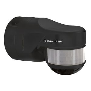 Bewegingsmelder 280gr. Muur-, plafond- of. zwart IP54 20m 1K