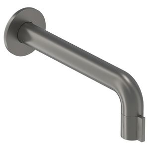 Fonteinkraan PACT wand 1/2"aansluiting inkortb. geborsteld metal black PVD