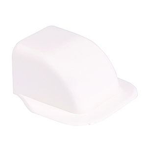 Muurafdekkap AC-kanaal 125x75 WIT RAL9010