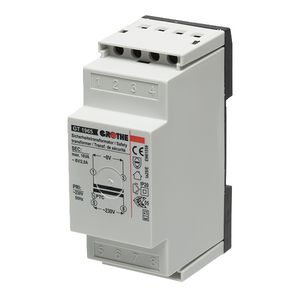 Veiligheidsbetrafo 8Vac voor continu-belasting