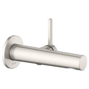 1-hendel wastafelmengkraan UP wandmont. uit. 165mm nikkel geborsteld