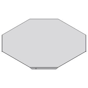 Kruisstukdeksel vlak 60x 200mm sendzimir verzinkt