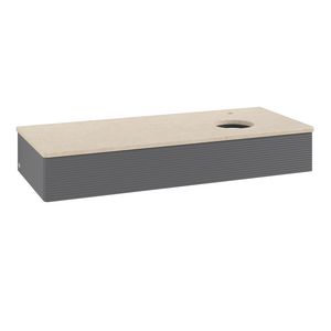 Wastafelonderkast Antao 1200x190x500mm Antr. Matt Lacquer L12153GK