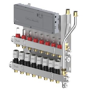 LTV-verdeler vloerverwarming Icon2 Prefab set 8-groeps RVS