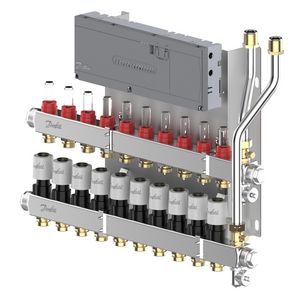 LTV-verdeler vloerverwarming Icon2 Prefab set 10-groeps RVS