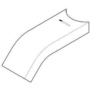 Uitloop 35x100x34mm chr gebors.