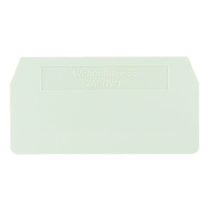 Afsluit- eindplaat grijs h:59.5mm b:2mm V-0 W VVE=50