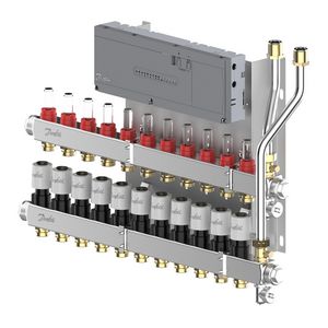 LTV-verdeler vloerverwarming Icon2 Prefab set 11-groeps RVS
